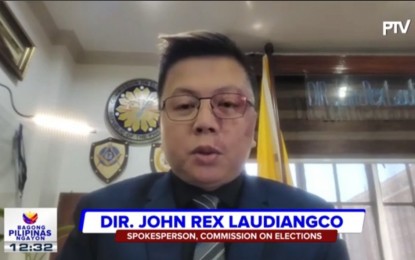 <p>Comelec spokesperson John Rex Laudiangco <em>(Screengrab from Bagong Pilipinas Ngayon briefing)</em></p>