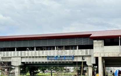 <p><strong>NEARING COMPLETION.</strong> The under-construction Dr. Santos Station of the Light Rail Transit Line 1 (LRT-1) Cavite Extension in Parañaque City in this undated photo. The Light Rail Manila Corp. said Wednesday (March 6, 2024) that the first phase of the Cavite Extension project is 97 percent complete and will be operational by the fourth quarter of 2024.<em> (Photo courtesy of LRMC)</em></p>