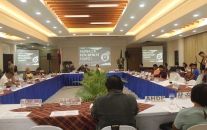 <p><strong>PRIORITY PROJECT</strong>. The Antique Provincial Development Council (PDC) approves the Supplemental Annual Investment Program (AIP) Number 2 during its 2024 first quarter meeting at the capitol in San Jose de Buenavista on Thursday (March 7, 2024). The plan identified the establishment of the PHP40 million hospital medical waste treatment facility and the procurement of a transporter as a priority project. (<em>Photo courtesy of Paul Vincent De Guzman-OJT</em>)</p>