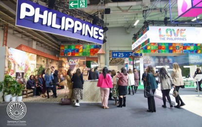 <p class="p2"><strong>TRAVEL TRADE SHOW.</strong> The Philippine pavilion at the Internationale Tourismus-Börse 2024 Convention in Berlin, Germany. Tourism Secretary Christina Frasco led the Philippine delegation with 60 other co-exhibitors from the public and the private sector. <em>(Photo courtesy of DOT)</em></p>