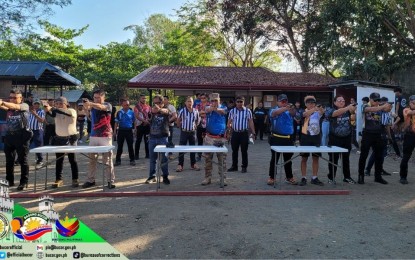 <p><strong>SHOOT FOR A CAUSE.</strong> Participants showcase their marksmanship skills in the 1st BuCor Cup at the BuCor shooting range in Muntinlupa City on March 8, 2024. The BuCor said the funds worth PHP500,000 raised from the event would be used for a feeding program for over 100 learners of Itaas Elementary School (IES) in Muntinlupa City. <em>(Photo courtesy of BuCor)</em></p>
