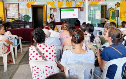 <p><strong>FINANCIAL LITERACY.</strong> Securities and Exchange Commission Iloilo Director lawyer Ma. Cristina Montelibano speaks to participants of the investors’ education roadshow held at the Tilipunan Community Center in Barangay Tanza, Iloilo City on March 8, 2024. In an interview on Monday (March 11), she said the SEC is intensifying its advocacy campaign to help investors and would-be investors not fall prey to fraudulent schemes. <em>(Photo courtesy of SEC Iloilo)</em> </p>