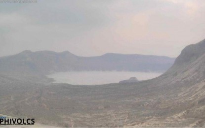 Volcanic smog observed over Taal Caldera