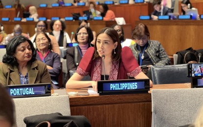 <p class="p1"><span class="s1">Mandy Romero of 1Pacman Party-list, Philippine Youth Representative to the 68th session of the Commission on the Status of Women </span><span class="s1">in New York <em>(Photo courtesy of PCO)</em></span></p>