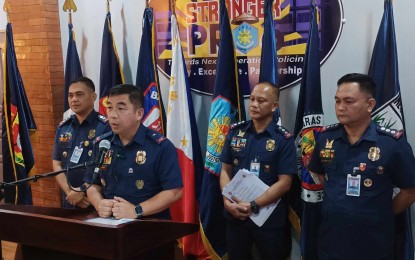 <p><strong>READY</strong>. Around 20,000 security officers will secure devotees and tourists in Western Visayas during the Holy Week, according to Police Regional Office-6 Acting Regional Director Brig. Gen. Jack Wanky during a press conference Monday (March 18, 2024). He said they will be deployed in convergence areas like churches, pilgrim sites and popular tourist spots. <em>(PNA photo by PGLena)</em></p>