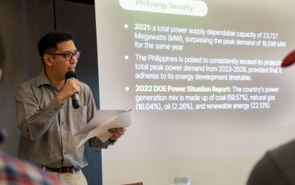 <p><strong>NEW THINK TANK</strong>. Center for Energy Research and Policy (CERP) convenor Noel Baga at the launching of the new think tank in Quezon City on Wednesday (March 20, 2024). The CERP is a new energy think tank dedicated to formulating effective energy policies and promoting participatory governance. <em>(Courtesy of CERP Facebook page)</em></p>