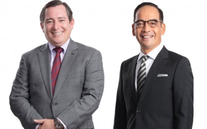 <p><strong>NEW LEADERSHIP</strong>. Danel Aboitiz (left) will replace Emmanuel Rubio as Aboitiz Power Corp. president and chief executive officer on July 1, 2024. Rubio, who is turning 60 years old, will be retiring, according to the listed firm. <em>(Courtesy of AboitizPower)</em></p>