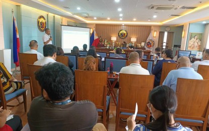 <p><strong>OUTBREAK.</strong> The Iloilo City Disaster Risk Reduction and Management Council approves two resolutions, one declaring a pertussis outbreak in Iloilo City and the other recommending a state of calamity for the utilization of a portion of the quick response fund, during its emergency meeting Monday (March 25, 2024) afternoon. The city has seven confirmed cases of pertussis. <em>(PNA photo by PGLena)</em><span data-preserver-spaces="true"><strong> </strong></span></p>
<p> </p>