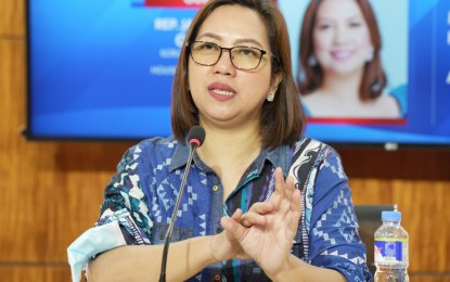 <p><strong>INVESTMENT CLIMATE.</strong> House Deputy Majority Leader and Iloilo 1st District Rep. Janette Garin responds to media queries during a press conference on Monday (April 1, 2024). She said the overall investment climate in the Philippines is improving. <em>(Photo courtesy of House Press and Public Affairs Bureau)</em></p>