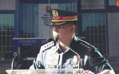<p>PNP chief Gen. Rommel Francisco Marbil <em>(Screengrab from PNP Facebook video)</em></p>