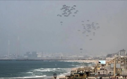 US conducts humanitarian airdrop into Gaza