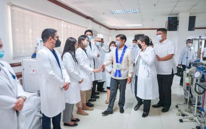 Marcos visits VMMC, donates P150M for procurement of new MRI machine
