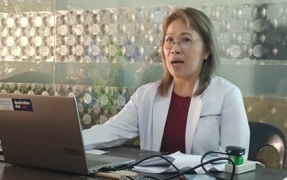 <p><strong>SELECTIVE VACCINATION.</strong> City Health Office national immunization program coordinator Dr. Jennifer T. Anceno, in a press conference on Thursday (April 11, 2024), says they are conducting selective vaccination where there are confirmed cases of pertussis. Iloilo City has nine confirmed cases, she said. <em>(PNA photo by PGLena)</em></p>