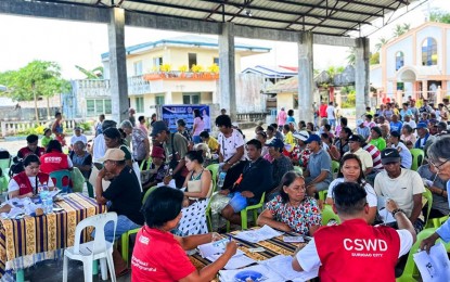 <p><strong>AID FOR SENIORS</strong>. Around 1,182 indigent senior citizens from 21 island villages in Surigao City have received their stipends for the first semester of 2024 in a series of payout activities on Wednesday, April 10, 2024. The release of the social pension will continue on April 11 and 12 in the mainland villages, benefiting some 7,416 senior citizens in the city. <em>(Photo courtesy of Surigao City PIO)</em></p>