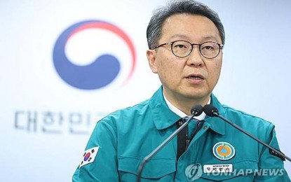 <p><strong>COMPLAINT</strong>. This file photo, taken April 3, 2024, shows Second Vice Health Minister Park Min-soo speaking during a briefing in Seoul. A junior doctor said more than 1,300 trainee doctors are set to file a complaint against Park for alleged abuse of power for hampering them from exercising their rights following the en masse resignation to rally against the government’s plan to increase medical school enrolment.<em> (Yonhap)</em></p>