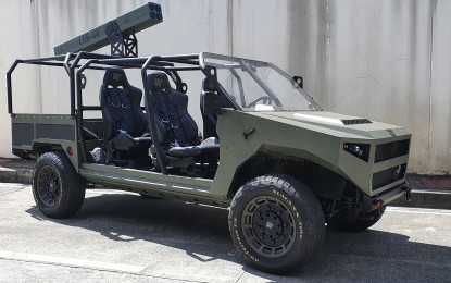 <p><strong>FAST AND FURIOUS</strong>. The Charlie Cruiser, made in Malabon City by Anos Research Manufacturing, is outfitted with a launcher that accommodates 70mm guided missiles or unguided rockets. Local defense manufacturers are appealing to the Philippine government for more incentives to hasten their expansion.<em> (Photo courtesy of Anos Research Manufacturing)</em></p>