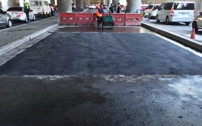 <p><strong>OPEN TO TRAFFIC.</strong> A portion of Sales Road in Pasay City is open to light vehicles only. The DPWH on Wednesday (April 17, 2024) said the road was closed to traffic in the past days due to a pothole.<em> (Photo courtesy of DPWH)</em></p>