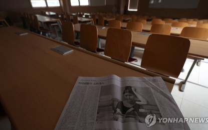 <p><strong>PROTEST.</strong> A classroom at a medical school in the southern city of Daegu remains quiet on April 15, 2024. About 13,000 medical students will file a motion for injunction against the government's plan to increase medical school quota, a lawyer said Wednesday (April 17, 2024). <em>(Yonhap)</em></p>