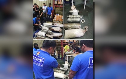<p><strong>BUSTED.</strong> Members of the NAIA Inter-Agency Drug Interdiction Task Group arrest the consignee of a shabu shipment worth PHP218 million in an operation in Pasay City on Wednesday evening (April 17, 2024). The suspect was identified as 28-year-old Christine Tigranes. <em>(Photo courtesy of PDEG)</em></p>