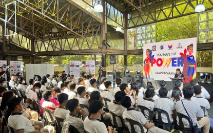 <p><strong>ENERGY CONSERVATION</strong>. The Department of Energy and Presidential Communications Office (PCO), in collaboration with United States Agency for International Development (USAID), lauch the "You Have the Power" campaign in Quezon City on Wednesday (April 18, 2024). The project aims to raise public awareness on energy conservation. <em>(Philippine Science High School - Main Campus Information Office/ Facebook)</em></p>