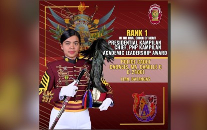 Female cadet from Batangas is PNPA Class 2024 topnotcher