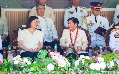 <p>President Ferdinand R. Marcos with Vice President Sara Duterte. <em>(PCO Photo)</em></p>
