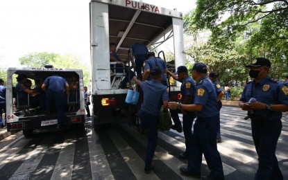 QCDP OFFICERS DEPLOYED FOR TRANSPORT STRIKE by JBondoc