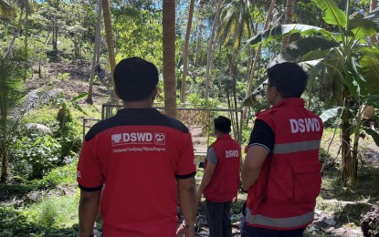 <p><strong>SITE INSPECTION</strong>. Personnel of the Department of Social Welfare and Development (DSWD) in Bicol visit the site for the Project LAWA and BINHI project in Batuan, Masbate on April 27, 2024. The DSWD allocated more than PHP37 million for 4,773 beneficiaries of the cash-for-program under the project from 15 towns in the region. <em>(Photo courtesy of DSWD-BIcol)</em></p>