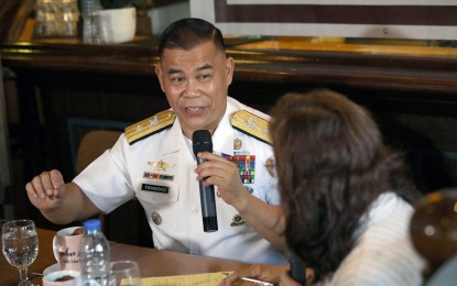 <p>PN spokesperson for the WPS Rear Admiral Roy Vincent Trinidad<em> (PNA file photo)</em></p>