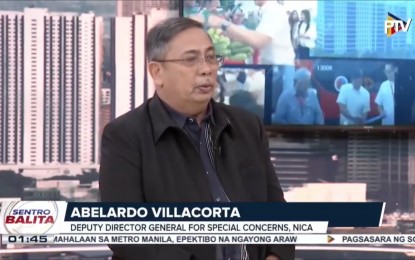 <p>National Intelligence Coordinating Agency Deputy Director General for Special Concerns Abelardo Villacorta. <em>(PTV Facebook Screengrab)</em></p>