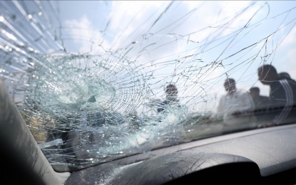 <p><strong>DAMAGES</strong>. Illegal Israeli settlers damage Palestinians' cars as they raid Palestinian villages, in Ein Siniya district of Ramallah, West Bank on April 13, 2024. The UN Office for the Coordination of Humanitarian Affairs (OCHA) said it recorded minimum of 800 Israeli settler attacks against Palestinians after Israel retaliated against the Oct. 7, 2023 attack of Hamas. <em>(Photo by Anadolu)</em></p>
