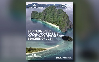 Romblon’s Bonbon named 1 of world’s top 50 beaches