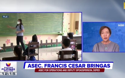 <p><strong>FEWER CLASS DAYS.</strong> Department of Education (DepEd) Assistant Secretary Francis Bringas assures that preparations are underway for the upcoming school year during the Bagong Pilipinas Ngayon public briefing on Wednesday (May 8, 2024). He said concrete plans are being made to prevent learning loss for the expected fewer school days in the coming school year 2024-2025. <em>(Screengrab)</em></p>