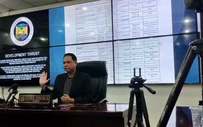 <p><strong><span data-preserver-spaces="true">EL NIÑO INTERVENTIONS.</span></strong><span data-preserver-spaces="true"> Iloilo Governor Arthur Defensor Jr. talks about the El Niño mitigating, response, and recovery measures of the province in a press conference on Thursday(May 9, 2024). The mitigating, response, and recovery measures have a fund requirement of PHP110.78 million to be implemented once the province is in a state of calamity. (</span><em><span data-preserver-spaces="true">PNA photo by PGLena)</span></em></p>
