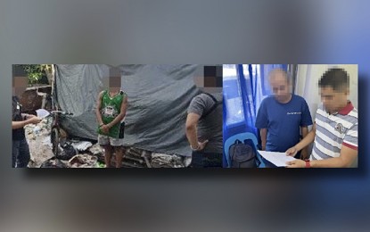<p><strong>SEX OFFENDERS</strong>. Rape suspects "Earvin" and "John" arrested separately by Cabuyao and Calamba police on Monday (May 13, 2024). Laguna police chief Col. Gauvin Mel Unos announced an intensification of anti-crime operations, particularly against illegal drugs and gambling. <em>(Photo courtesy of LPPO)</em></p>