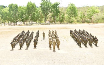 <p><strong>'KASANGGA' DRILLS.</strong> Philippine Army and Australian Army troops stand in formation during the opening ceremony of Exercise “Kasangga” 24-1 at Camp Melchor F. Dela Cruz, Upi, Gamu, Isabela on Monday (May 13, 2024). The drills which run until June 21 cover ⁩reconnaissance, mortar, drone operations, logistics, signal operations, jungle and urban, tactical combat casualty care and breaching operations. <em>(Photo courtesy of 5th Infantry Division)</em></p>