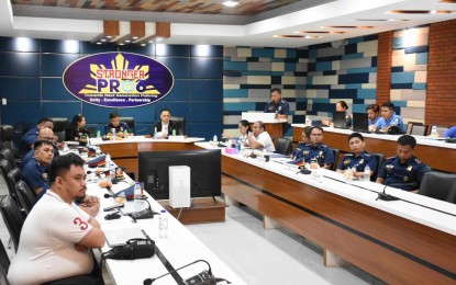 <p><strong>ANTI-DRUGS SUMMIT.</strong> Law enforcement agencies convene for an anti-illegal drugs summit at the regional headquarters of the Police Regional Office 6 (PRO6) on Tuesday (May 14, 2024). PRO 6 Director Brig. Gen. Jack Wanky, in a press conference on Wednesday (May 15), said the guidance is for them to strategize, especially since drug syndicates are also employing a new marketing strategy. <em>(Photo courtesy of RPIO6)</em></p>
<p> </p>