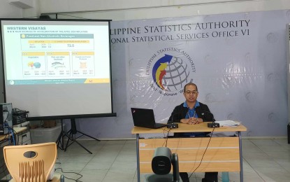 <p><strong>ACCELERATED. </strong>The headline inflation rate in Western Visayas accelerates at 4.1 percent in April 2024, according to the Philippine Statistics Authority in Western Visayas. PSA Statistical Specialist II Miguel Gallego II on Thursday (May 16) urged consumers to plan their spending and prioritize what is more important.<em> (PNA photo by PGLena)</em></p>
<p> </p>