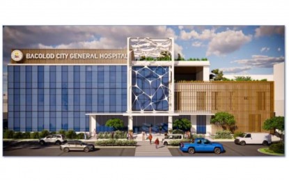 <p>The design perspective of the national government-funded Bacolod City General Hospital. <em>(Image courtesy of Bacolod City PIO)</em></p>