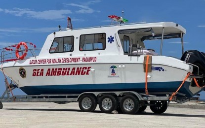 Pagudpud town gets first sea ambulance