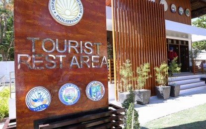 <p><strong>NORTH TOURISM</strong>. The Pagudpud Tourist Rest Area in Ilocos Norte is unveiled on Friday (May 17, 2024). President Ferdinand R. Marcos Jr., guest of honor at the inauguration, said major infrastructure projects in the Ilocos Region are underway not only to boost tourism, but also promote countryside development. <em>(PCO photo)</em></p>