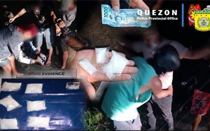 <p><strong>SEIZED.</strong> The simultaneous drug busts conducted by the Quezon Provincial Police Office (QPPO) from May 17 to 18, 2024 are shown in this photo montage. Lawmen arrested seven suspects and confiscated suspected shabu with an estimated street value of PHP3.59 million. <em>(Photo courtesy of QPPO)</em></p>