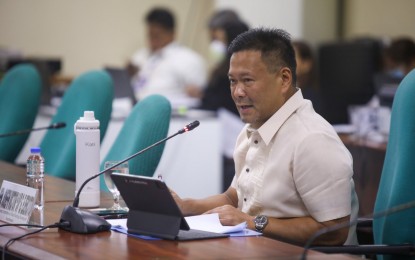 <p><strong>AFFORDABLE HOUSING.</strong> Senator Joseph Victor “JV” Ejercito, chairperson of the Committee on Urban Planning, Housing and Resettlement, expresses his full support for measures institutionalizing the Pambansang Pabahay Para sa Pilipino (4PH) program during a public hearing on Monday (May 20, 2024). The 4PH program is the flagship program of President Ferdinand R. Marcos Jr. that aims to address the country’s 6.5 million housing backlog by building one million housing units annually until 2028. <em>(Photo courtesy of Senate PRIB)</em></p>