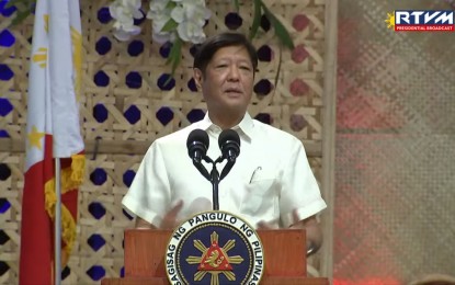 <p>President Ferdinand R. Marcos Jr. <em>(RTVM Screengrab)</em></p>