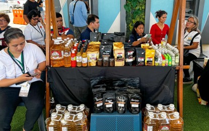 <p><strong>WEEKEND MARKET.</strong> A farmer looks after a stall for agricultural products at the SM City Butuan on Sunday (May 19, 2024). At least 28 Agrarian Reform Beneficiaries Organizations have been given space to market their products inside the mall every Saturday and Sunday, starting from May 18 to 28, as part of the mall's partnership with the Department of Agrarian Reform. <em>(Photo courtesy of DAR-13)</em></p>