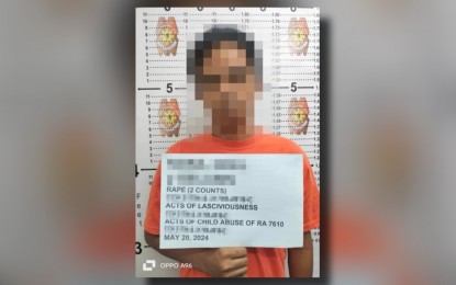 <p><strong>SEX FIEND</strong>. Alias "Noel," wanted for multiple sex crimes, is finally arrested by the police in Calamba City, Laguna on Monday (May 20, 2024). He was among the country's most wanted fugitives. <em>(Photo courtesy of Laguna Provincial Police Office)</em></p>