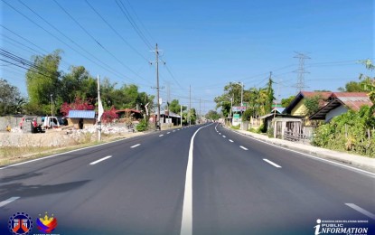 <p><strong>BOOSTING MOBILITY.</strong> The asphalt overlay on the four-lane Villasis-Malasiqui-San Carlos Road in Pangasinan province in this undated photo. This is one of the three major infrastructure projects in the province worth PHP52.9 million, which were recently completed by the Department of Public Works and Highways. <em>(Photo courtesy of DPWH)</em></p>