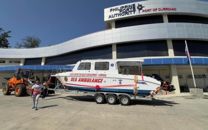 <p><strong>SEA AMBULANCE</strong>. The ambulance given to the municipality of Currimao in Ilocos Norte on Friday (May 24, 2024). Funded under the Department of Health’s Health Facilities Enhancement Program, it is equipped with a stretcher, automatic external defibrillator, nebulizer, portable suction machines and oxygen cylinder. <em>(Photo courtesy of KC Lazaro)</em></p>