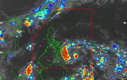 <p>Tropical Depression Aghon <em>(Image from PAGASA Facebook page)</em></p>