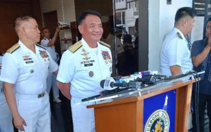<p>Philippine Navy flag officer in command, Vice Adm. Toribio Adaci Jr. <em>(PNA photo by Priam Nepomuceno)</em></p>